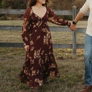 Forever 21 Maroon Maxi Dress